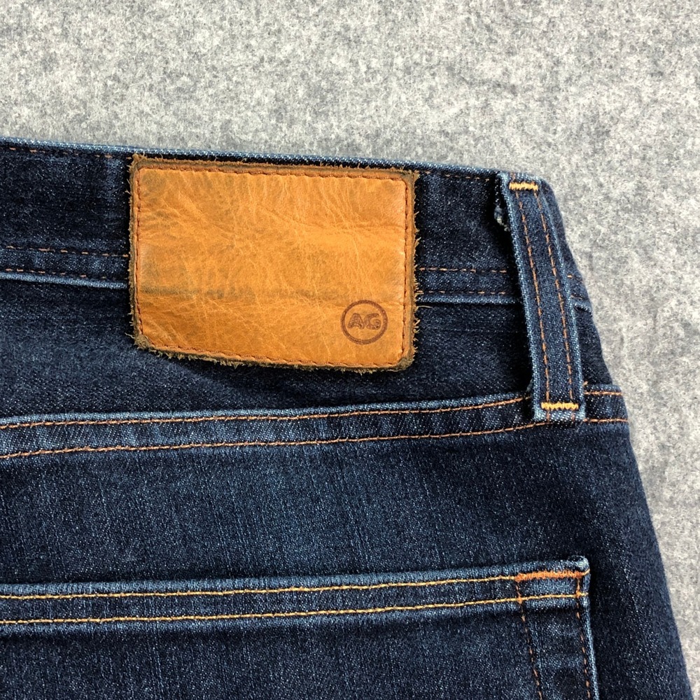 AG GRADUATE Mens Jeans 38x32 (fits 40x29) Tailored Leg Blue Dark Wash Stretch - Picture 7 of 16